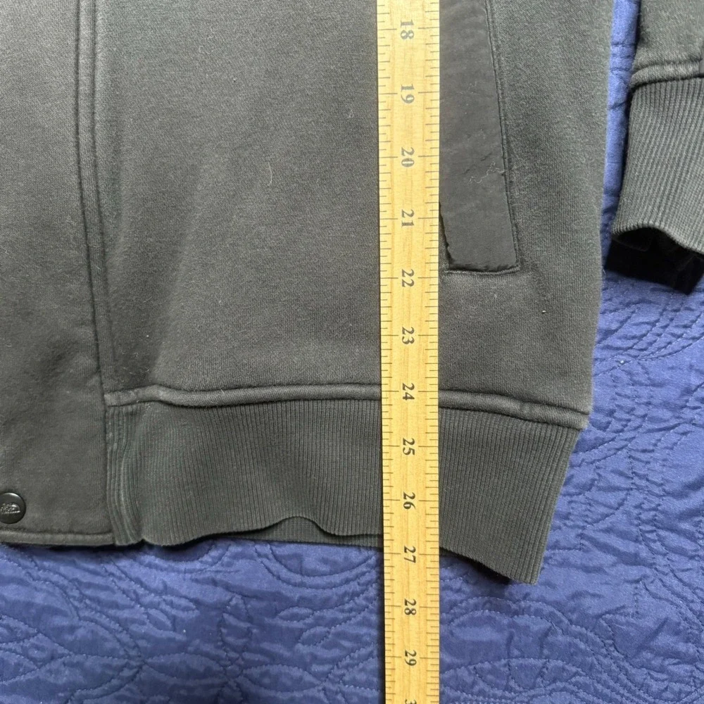 The North Face Mens Sherpa Lined Hooded Jacket Black Large Full Zip Softshell